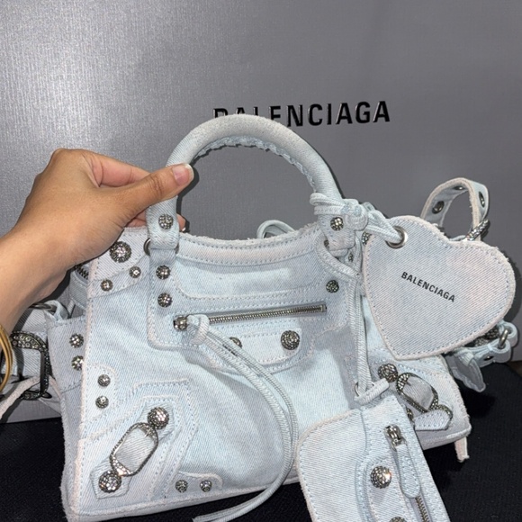 Neo Cagole xs denim shoulder bag - Picture 1 of 6